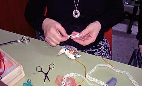 Small presents in fabric