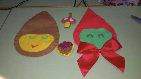 Small presents in fabric